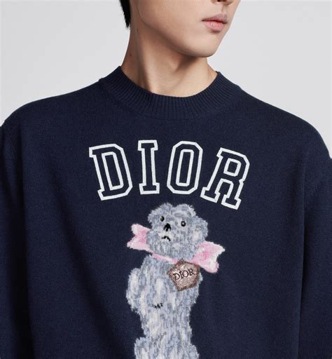 bobby sweater dior|Bobby Sweater Blue Cashmere Jacquard .